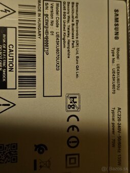 Samsung UE43KU6070U 109 cm (43") 4K Ultra HD Smart TV Black - 7