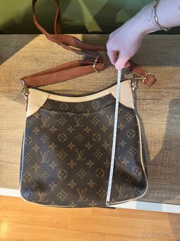 Veľká hnedá crossbody lv kabelka - 7