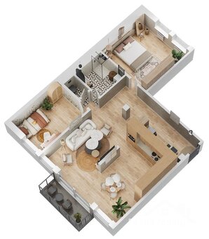 Predaj 3 izbového bytu s balkónom v priamom centre mesta Zvo - 7