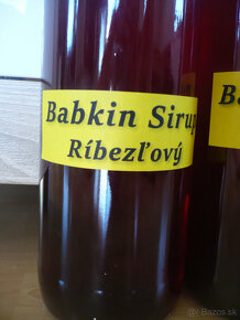 Predám Babkin sirup ríbezľový a aróniový - 7