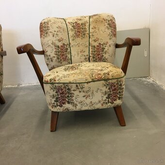 Vintage Retro kreslo HALABALA Art Deco 2ks na renovaciu - 7