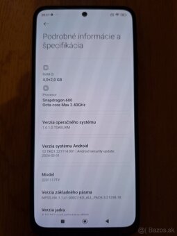 Predám Xiaomi Redmi Note 11 4+2 GB / 128 GB modrý - 7