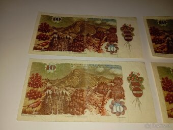 BANKOVKY 10 KČS 1986, VŠECHNY VYDANÉ SÉRIE - 7