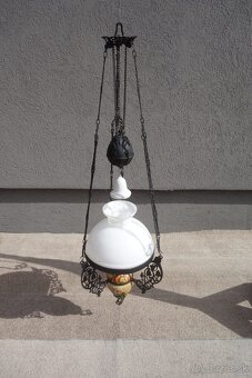 Lampa petrolejová závesná . - 7