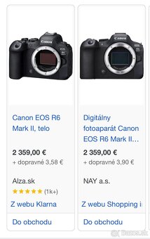 Predám Canon EOS R6 Mark II - 7