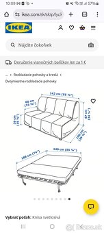 Rozkladacia pohovka/gauč LYCKSELE LÖVÅS - 7