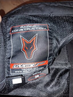 Nové kožené motonohavice WOLF ,,36,, Made in United Kingdom - 7