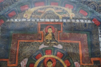Ručne maľovaná tibetská Thangka - Mandala (Škola Gelugpa) - 7