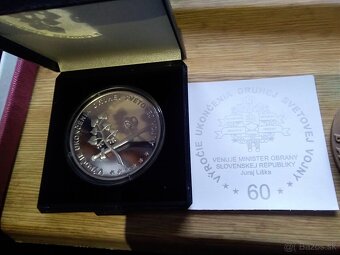 Plaketa striebro bronz mosadz - 7