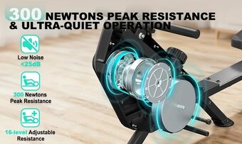 Veslovací trenažér - veslovací stroj - 7