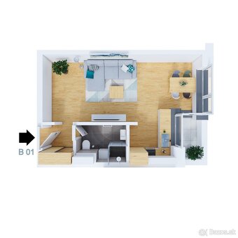 LUNA RESIDENCE | Bytový dom „B – 1 izbový byt (B1) - 7