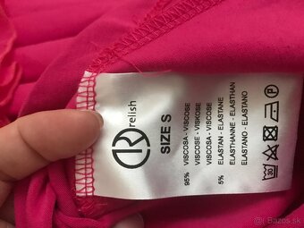 NOVÉ z visackami RELISH purple/fuchsia saty S made in italy - 7