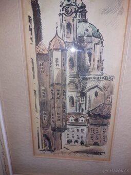 Litografia Jozef. D.černý.kostol sv. Mikuláša - 7