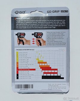 GD GRIP ULTRA 70 - posilňovač úchopu ruky, zápästia a prstov - 7