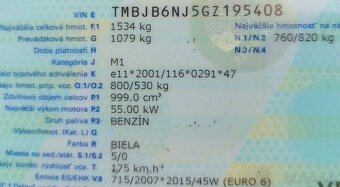 Predám Škoda Fabia Combi 1.0 MPI 55kW, r.v. 2016 – 3700 € - 7