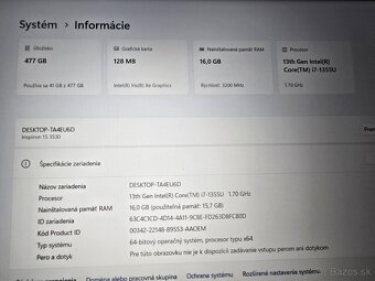 Kovovy Dell Inspiron 15 3530 s procesorom i7 13 generacie 16 - 7