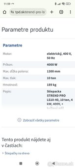 Štiepačka dreva 10t LS - 7