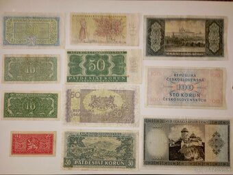 BANKOVKY 5-1000 KČS, ČTYŘICÁTÁ LÉTA, VŠE NEPERFOROVANÉ - 7