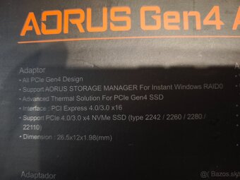 GIGABYTE GC-4XM2G4 AORUS pre 4x m2 disky - 7