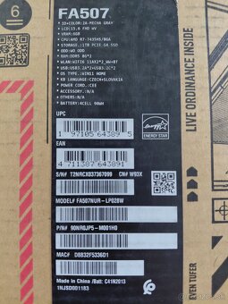 Asus TUF Gaming A15 FA507NUR-LP028W - 7