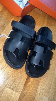 Hermes Sandal Chypre čierne - 7