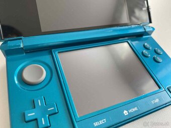 Nintendo 3DS Aqua Blue + 64gb - 7