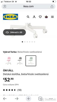 Detská stolička Ikea k písaciemu stolu - 7