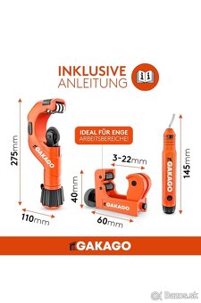 Univerzálna sada na rezanie rúr Gakago - 7