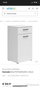 biela komoda - 7