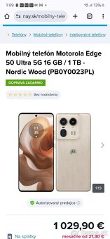 Predám Motorola Edge 50 Ultra 16GB/1TB - 7