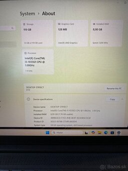 Notebook Lenovo i5-1035G1,8GBDDR4,UHDGraphics,128GBSSD - 7