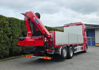 9257 - Scania R500 - 6x2 - Valník + HR-HMF 2120K5 – EURO 6  - 7