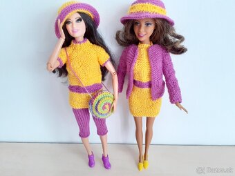Pre bábiky barbie moletky šaty klobúky čiapky - 7