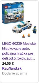 - - - LEGO City - Policajne hliadkovacie auto (60239) - - - - 7