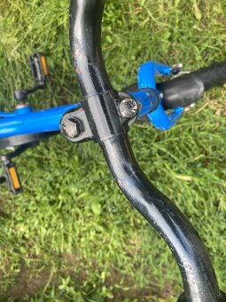 Detsky bicykel s pomocnými kolieskami Modrý - 7
