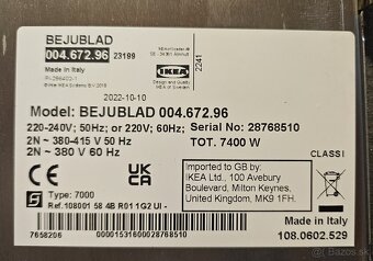 Indukčná varná doska IKEA Bjelublad - 7