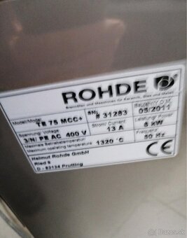 Vypaľovacia pec ROHDE TE 75 MCC+ – 1320 °C, 75 litrov - 7