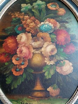 Florencia Campos - luxusný obraz v ovalnom ráme 87x67 - 7