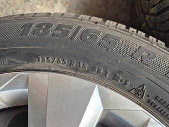 5x100 r15 zimné sada Volkswagen POLO + 185/65 r15 - 7