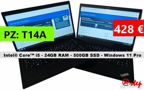 Notebook Lenovo ThinkPad - i5/24GB RAM/500GB SSD/ Win 11 Pro - 7
