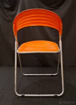 Vintage Orange Folding Space Age Chair, posledné 2 kusy - 7