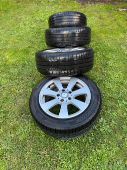 Mercedes disky R16 s letnými pneu 205/55 R16 – 5x112 - 7