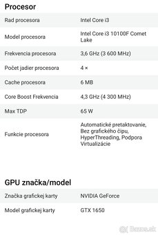 Herný počítač GameBox Core GTX1650 - 7