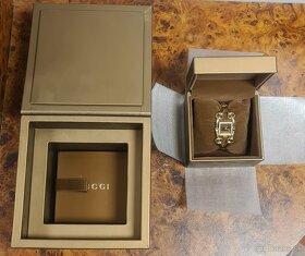 Zlaté - diamantové dámske hodinky zn. GUCCI - 7