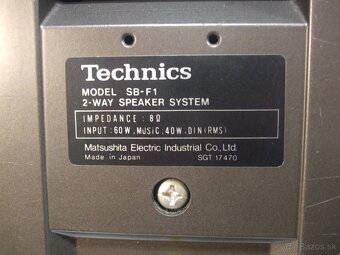 UNIKATNE vzacne VYKONNE 80W iba 21cm vysoke TECHNICS = JAPAN - 7