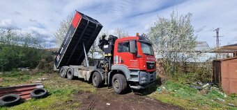 MAN TGS sklápač s hydraulickou rukou HIAB - 7