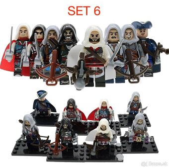 Figúrky piráti (8ks) - typ lego, nové nehrané - 7