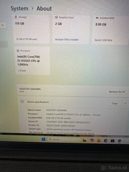 Notebook Lenovo i5-1035G1,8GBDDR4,nVidiaMX330 2GB,128GBSSD - 7
