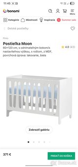 Postielka Pinio Moon a prebalovaci pult Sniglar IKEA - 7