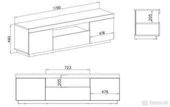 Predám TV stolík (skrinku) - 7